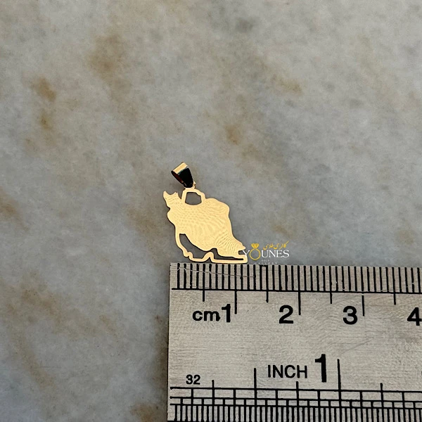 تصویر دوم آویز ایران طلا لیزری